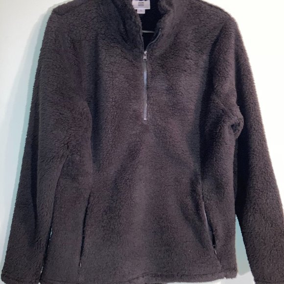 Nuvano Womens Blue Plush Fleece Quarter-Zipper Pullover Jacket-Size, S,M.L,XL - Picture 3 of 16